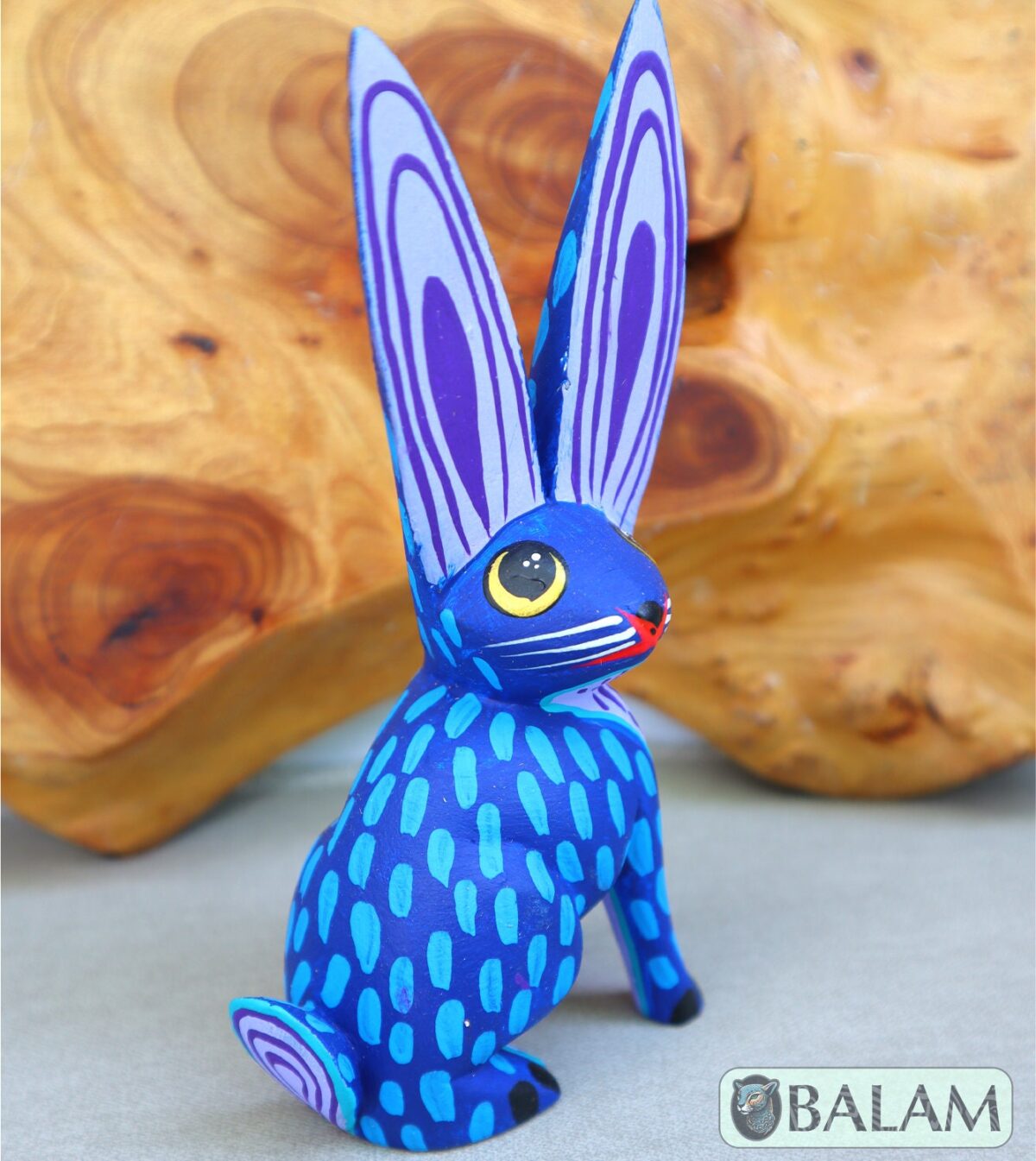 Rabbit alebrije, Conejito, Alebrije from Oaxaca, Bunny alebrije, Copal wood sculpture, Wood Art, Alebrije art, Rabbit, Rabbit Alebrije. - Image 4
