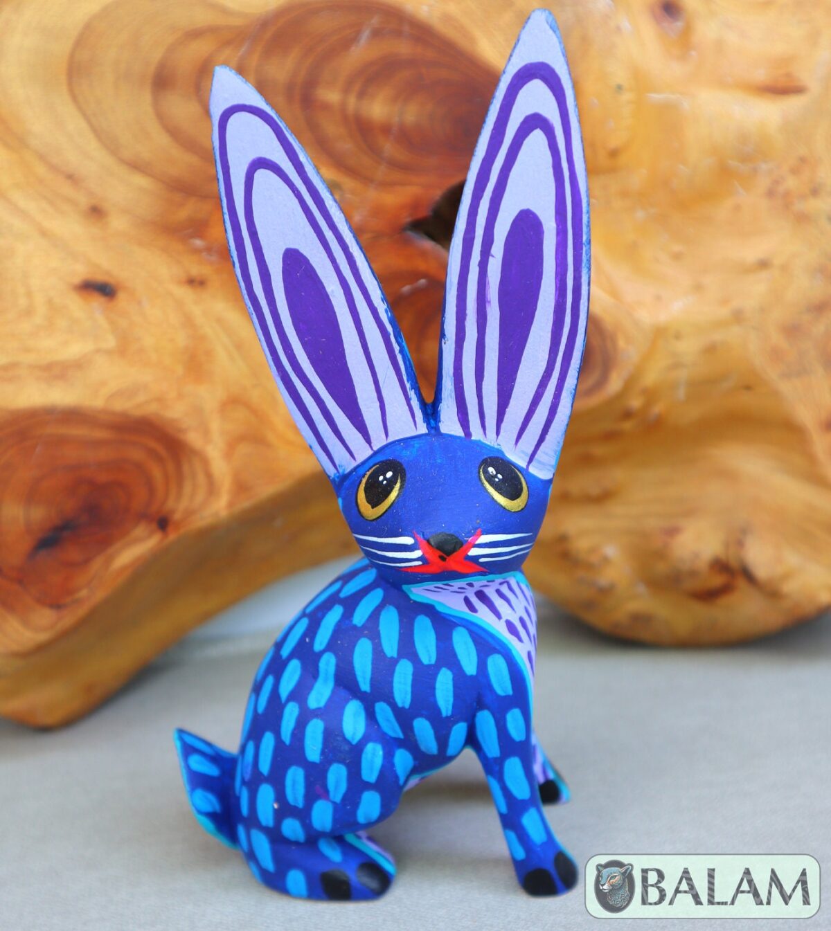 Rabbit alebrije, Conejito, Alebrije from Oaxaca, Bunny alebrije, Copal wood sculpture, Wood Art, Alebrije art, Rabbit, Rabbit Alebrije. - Image 5