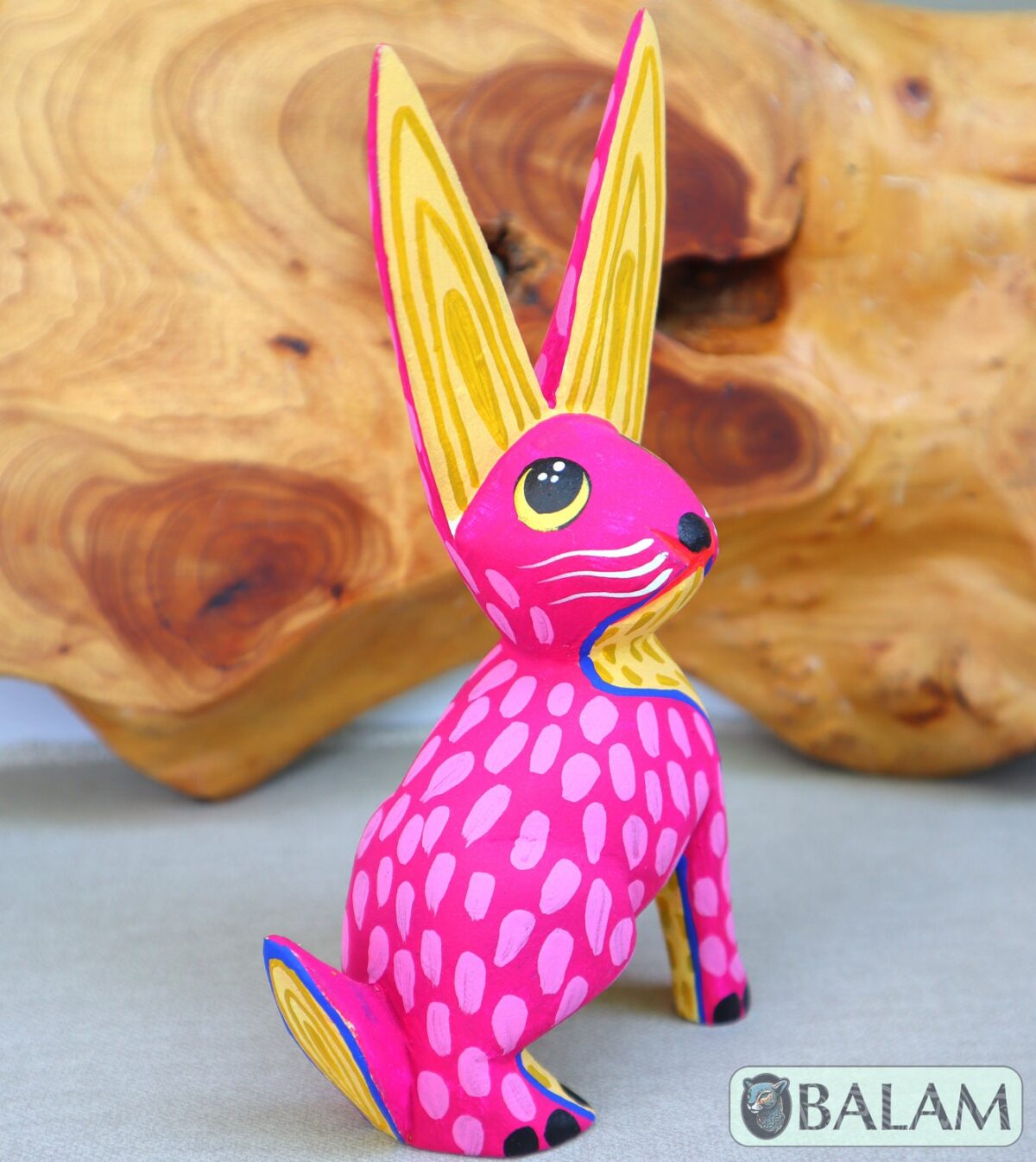 Rabbit alebrije, Conejito, Alebrije from Oaxaca, Bunny alebrije, Copal wood sculpture, Wood Art, Alebrije art, Rabbit, Rabbit Alebrije. - Image 7