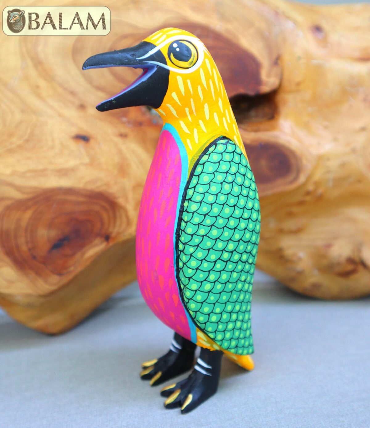 Penguin, Pinguino alebrije, Penguin alebrije, Alebrije from Oaxaca,, Copal wood sculpture, Wood Art, Alebrije art. - Image 6