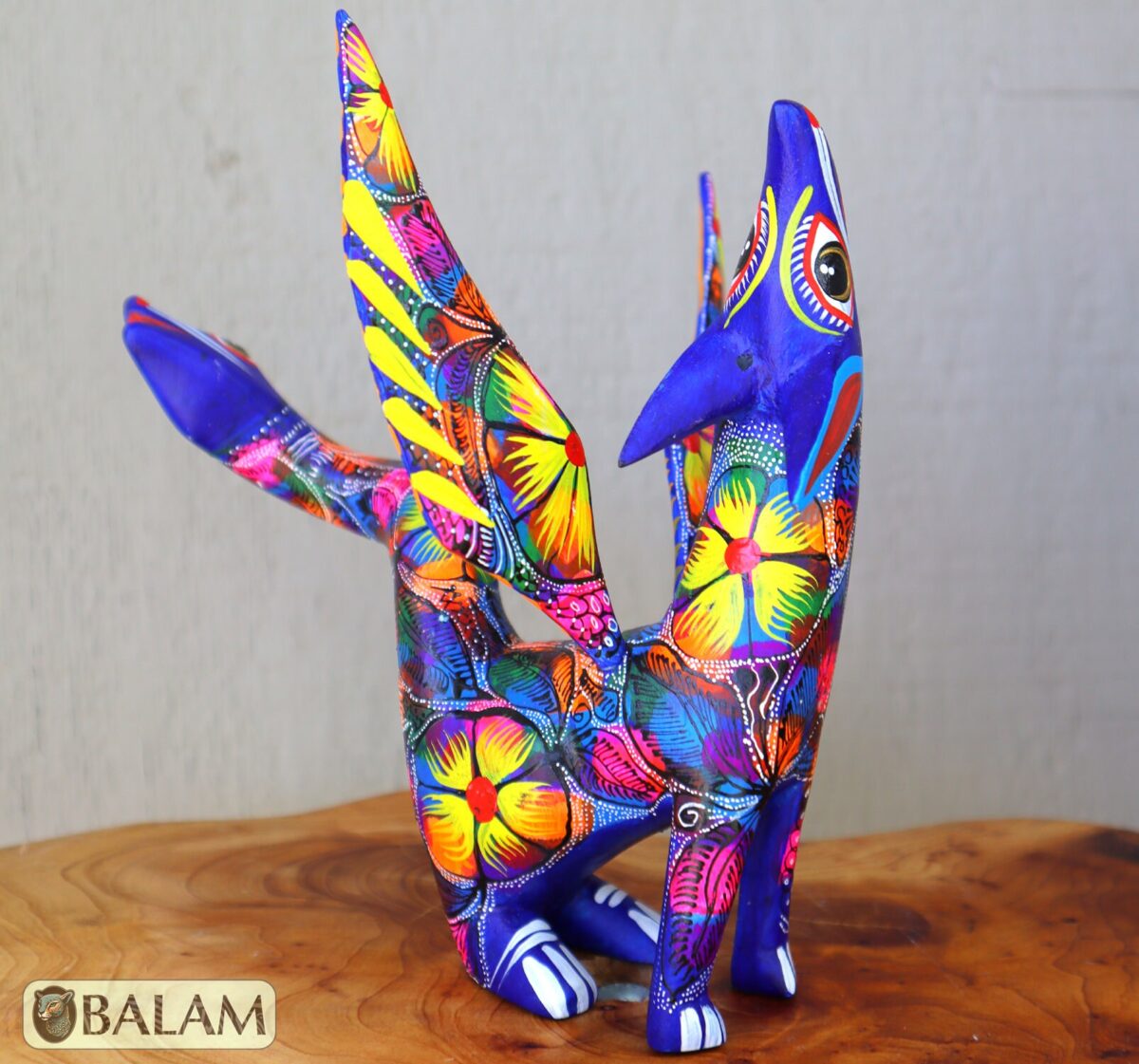 Coyote Snake alebrije, mix alebrije, Wolf snake with wings, Dreams alebrije, Amazing alebrije snake, coyote alebrije, unique Oaxaca alebrije - Image 6