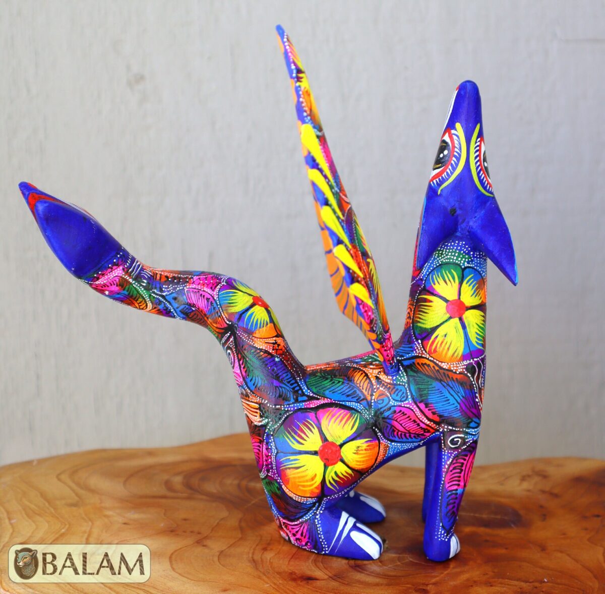 Coyote Snake alebrije, mix alebrije, Wolf snake with wings, Dreams alebrije, Amazing alebrije snake, coyote alebrije, unique Oaxaca alebrije - Image 7