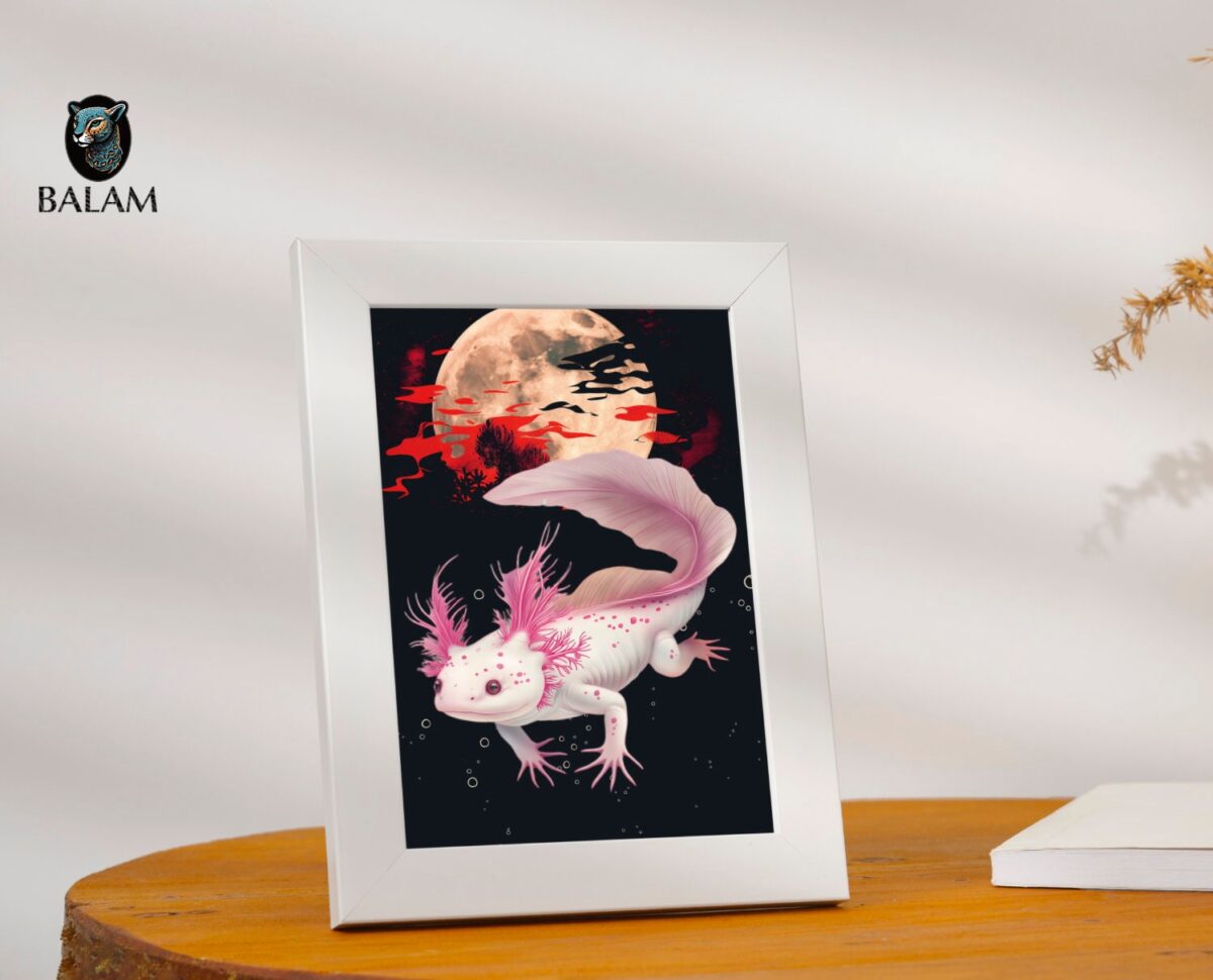 Art Prints, Jaguar, Xoloitzcuintle Print, Axolotl Print, Hummingbird Print. 5X7 or 8X10 Inches with frame. by Antonio Virelas - Image 5