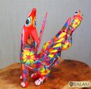 Coyote Snake alebrije, mix alebrije, Wolf snake with wings, Dreams alebrije, Amazing alebrije snake, coyote alebrije, unique Oaxaca alebrije
