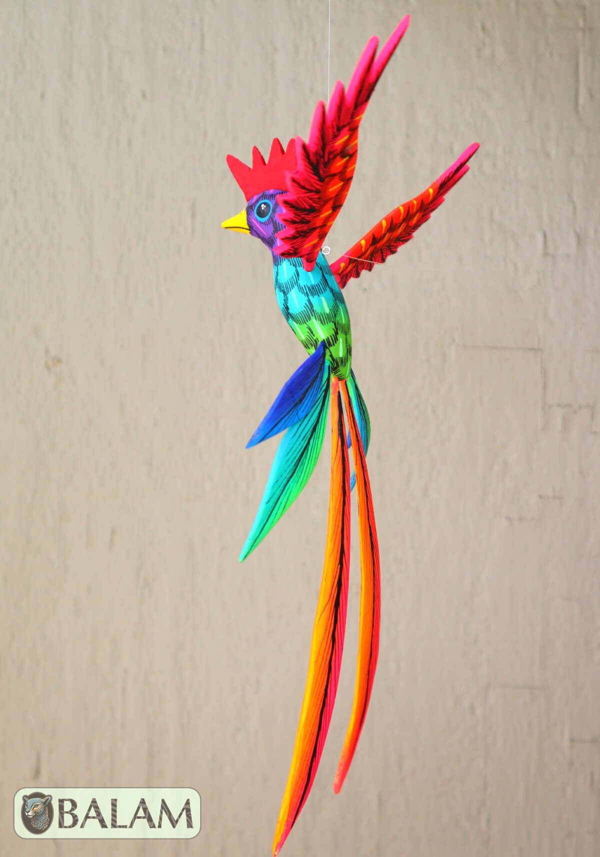 Quetzal Alebrije, Quetzal ornament, Wood copal sculpture, Quetzal, bird alebrije, Quetzal Maya. - Image 5