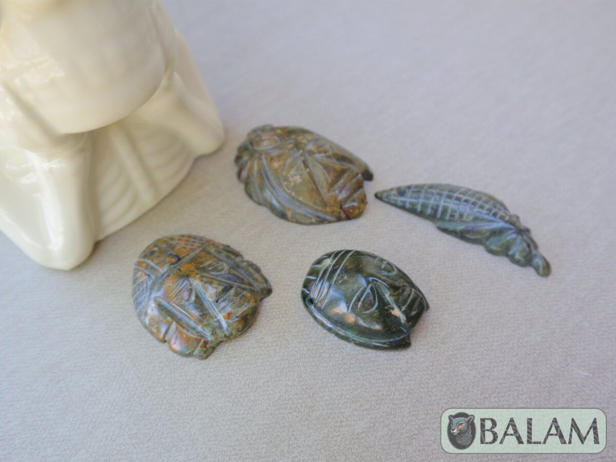 Ceremonial Jade Pendants, Mayan Jade, carved stone pendant, Jade necklaces, Aztec necklace, Mayan Pendant, LOT of Pendant. Read description - Image 4