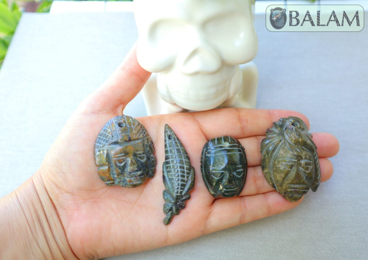 Ceremonial Jade Pendants, Mayan Jade, carved stone pendant, Jade necklaces, Aztec necklace, Mayan Pendant, LOT of Pendant. Read description