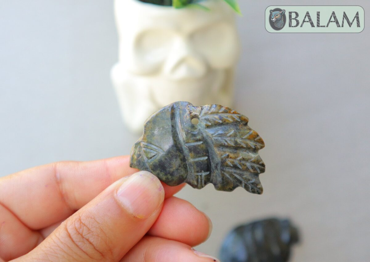 Ceremonial Jade Pendants, Mayan Jade, carved stone pendant, Jade necklaces, Aztec necklace, Mayan Pendant, LOT of Pendants. Read description - Image 5