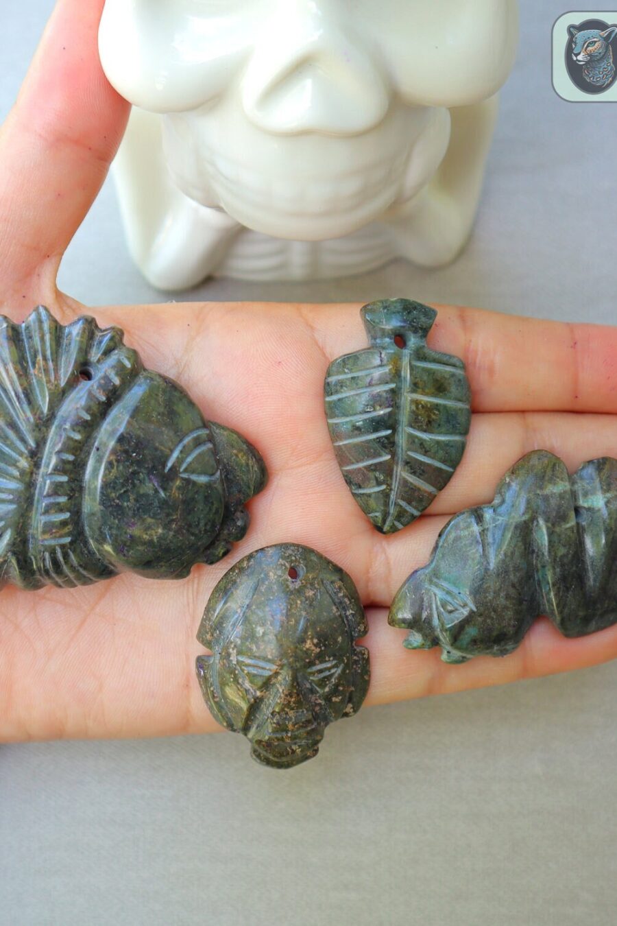 Ceremonial Jade Pendants, Mayan Jade, carved stone pendant, Jade necklaces, Aztec necklace, Mayan Pendant, LOT of Pendant. Read description