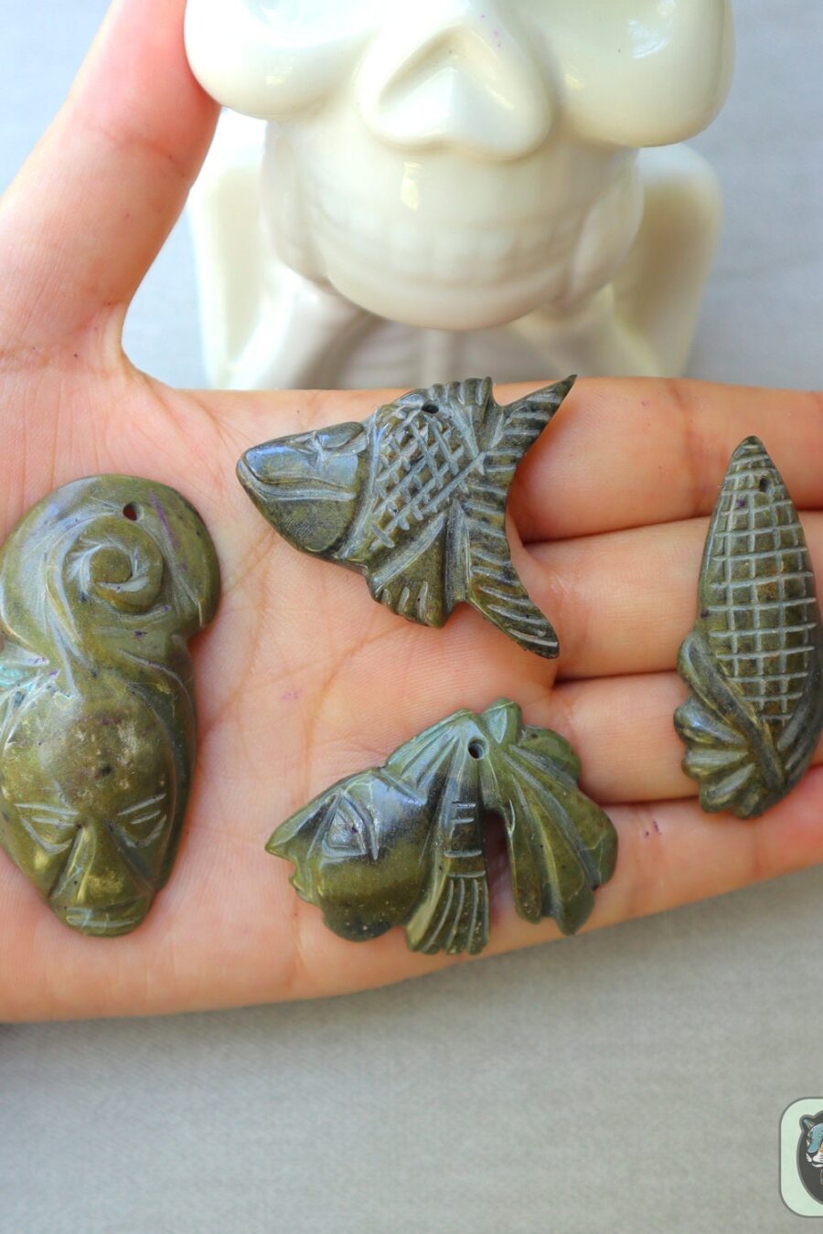 Ceremonial Jade Pendants, Mayan Jade, carved stone pendant, Jade necklaces, Aztec necklace, Mayan Pendant, LOT of Pendant. Read description