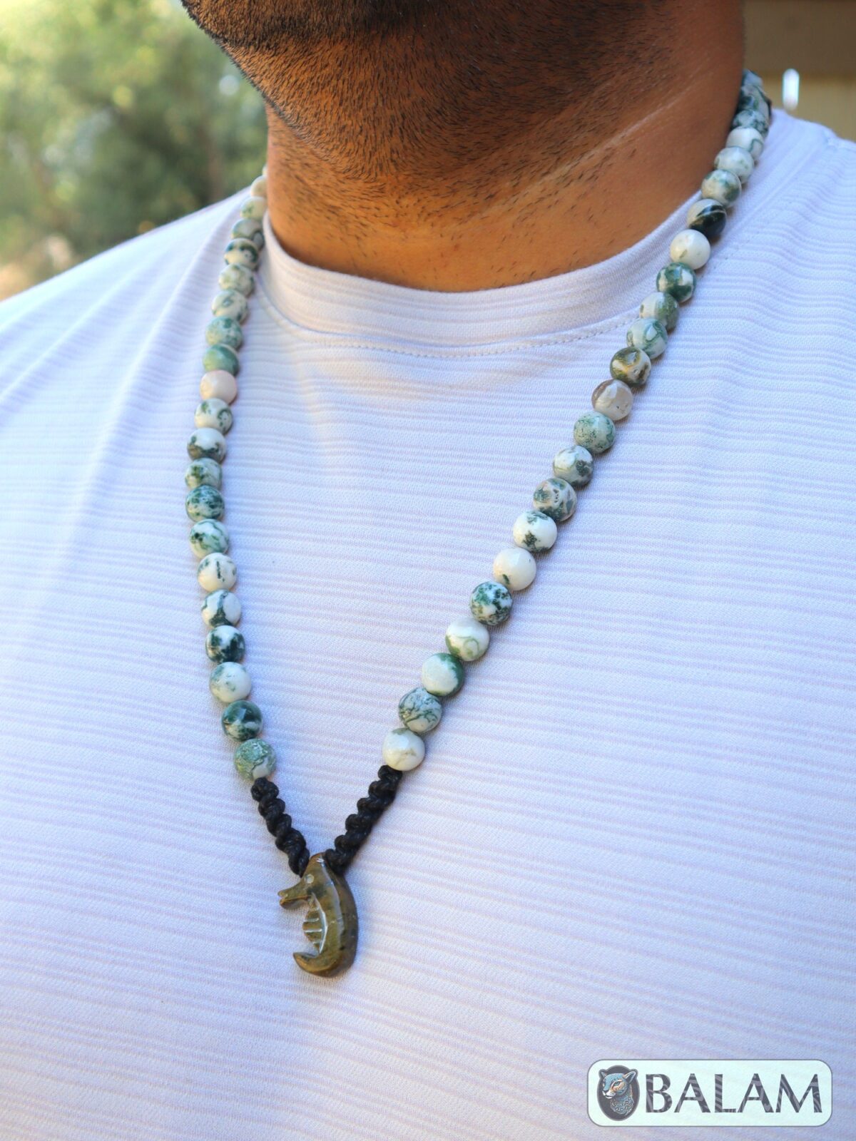 Ceremonial necklace, Serpentine necklace, seahorse necklace, mushroom necklace, Mayan warrior, serpentine necklace, long necklace Adjustable - Image 9