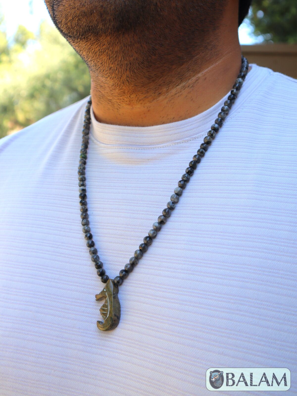 Ceremonial necklace, Serpentine necklace, seahorse necklace, mushroom necklace, Mayan warrior, serpentine necklace, long necklace Adjustable - Image 6