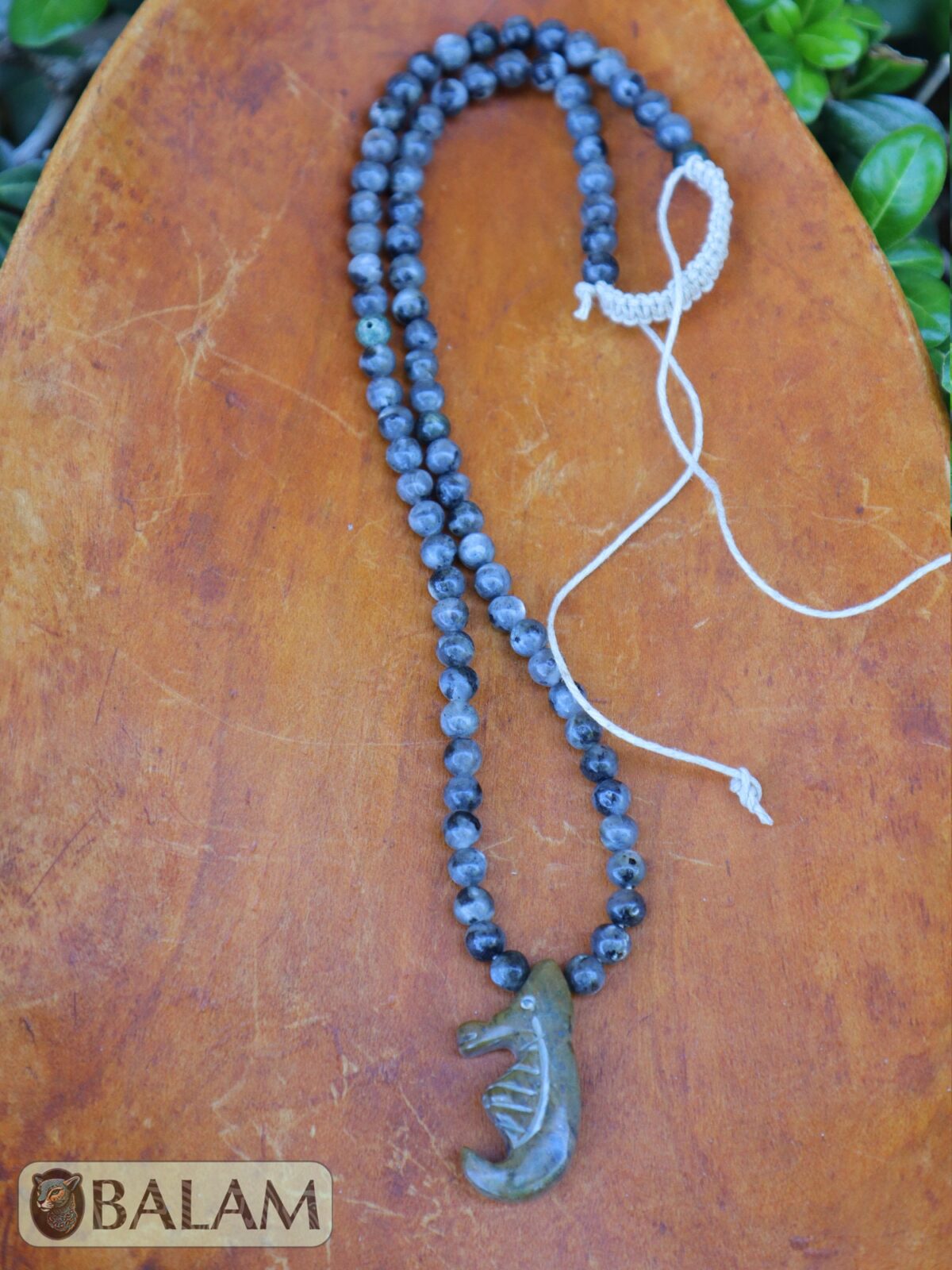 Ceremonial necklace, Serpentine necklace, seahorse necklace, mushroom necklace, Mayan warrior, serpentine necklace, long necklace Adjustable - Image 4