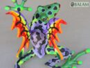 Amazing frog with butterfly wings alebrije, huge frog alebrije, frog with wings, Oaxaca alebrije art, frog w/ Metallic colors, unique frog.