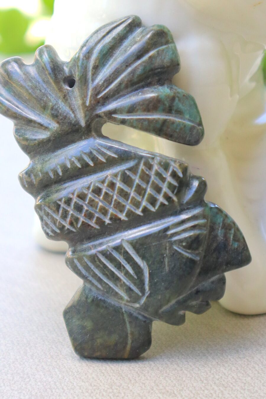 King Pakal Mayan jade, Mayan king pendant, Ceremonial Necklace, Jade Necklace, Mayan Jade. Or custom necklace, Read Description