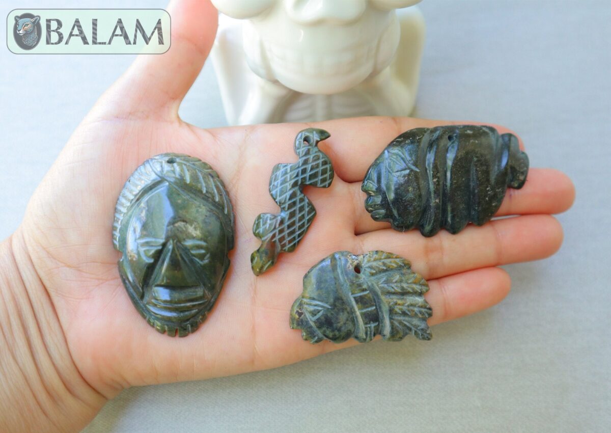 Ceremonial Jade Pendants, Mayan Jade, carved stone pendant, Jade necklaces, Aztec necklace, Mayan Pendant, LOT of Pendants. Read description