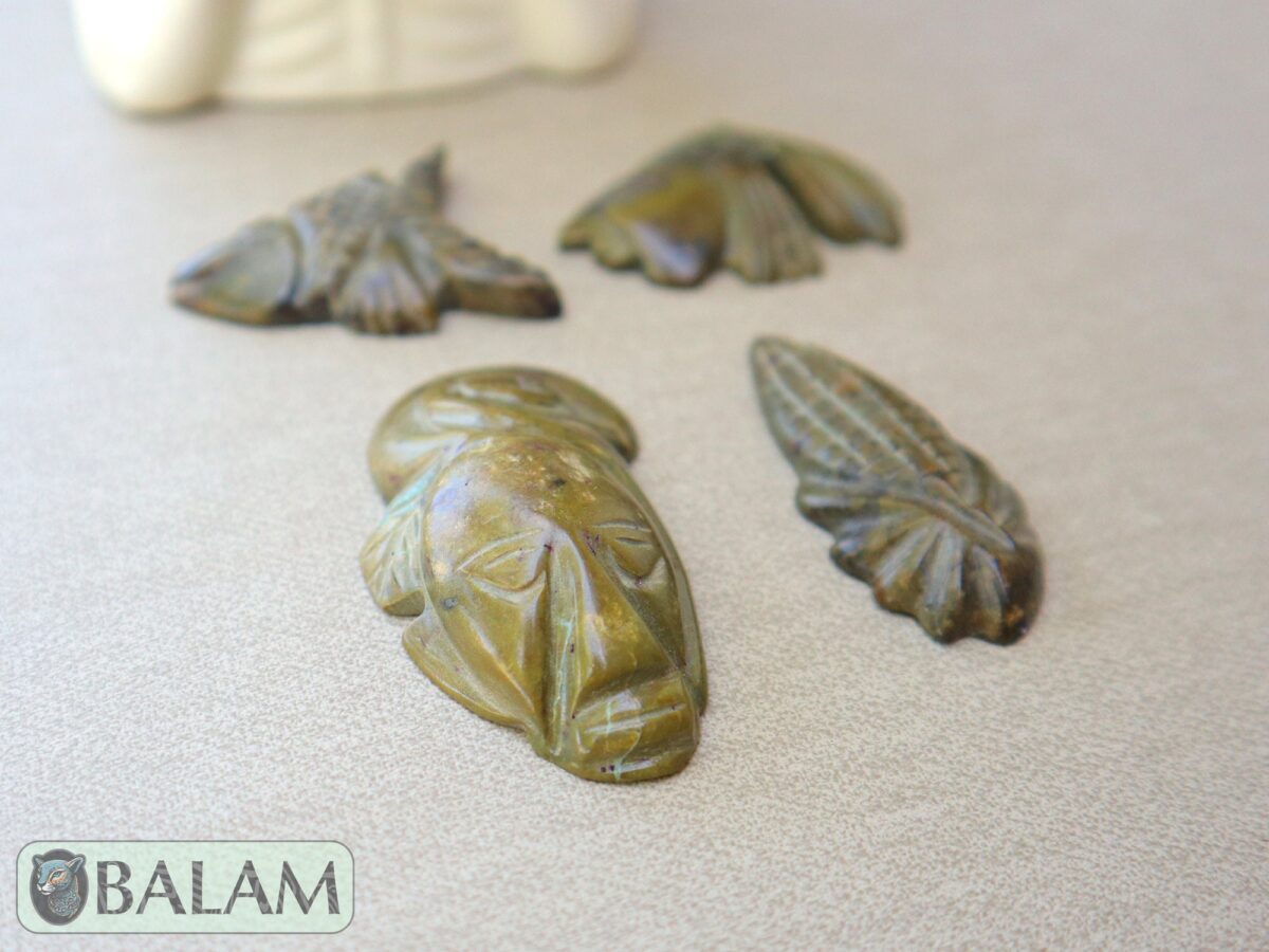 Ceremonial Jade Pendants, Mayan Jade, carved stone pendant, Jade necklaces, Aztec necklace, Mayan Pendant, LOT of Pendant. Read description - Image 4