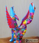 Coyote Snake alebrije, mix alebrije, Wolf snake with wings, Dreams alebrije, Amazing alebrije snake, Lobo alebrije, unique Oaxaca alebrije