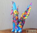 Coyote Snake alebrije, mix alebrije, Wolf snake with wings, Dreams alebrije, Amazing alebrije snake, Lobo alebrije, unique Oaxaca alebrije