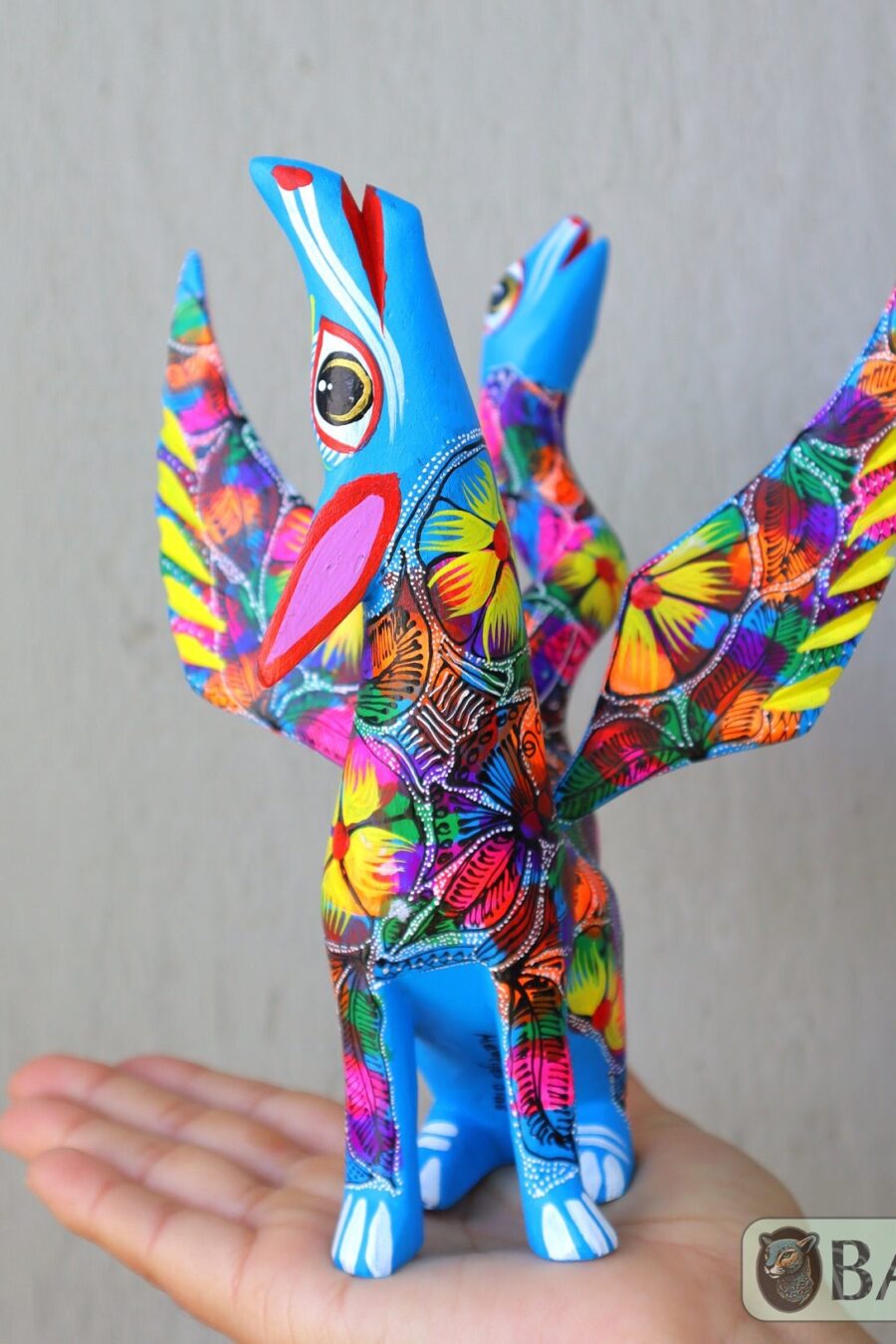 Coyote Snake alebrije, mix alebrije, Wolf snake with wings, Dreams alebrije, Amazing alebrije snake, Lobo alebrije, unique Oaxaca alebrije