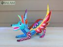 Playful Doggy, Playful Dante, Xoloitzcuintle Alebrije, Wood copal sculpture, Dog Alebrije, Dog with wings, Cute puppy, Alebrije Oaxaca art