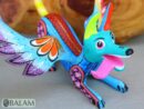 Playful Doggy, Playful Dante, Xoloitzcuintle Alebrije, Wood copal sculpture, Dog Alebrije, Dog with wings, Cute puppy, Alebrije Oaxaca art