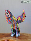 Coyote Snake alebrije, mix alebrije, Wolf snake with wings, Dreams alebrije, Amazing alebrije snake, Lobo alebrije, unique Oaxaca alebrije