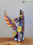 Coyote Snake alebrije, mix alebrije, Wolf snake with wings, Dreams alebrije, Amazing alebrije snake, Lobo alebrije, unique Oaxaca alebrije