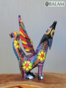 Coyote Snake alebrije, mix alebrije, Wolf snake with wings, Dreams alebrije, Amazing alebrije snake, Lobo alebrije, unique Oaxaca alebrije