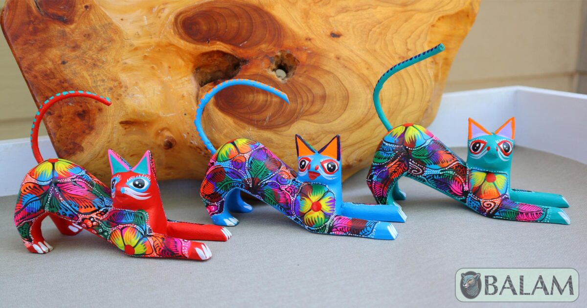 Gatito alebrije, Unique cat, Alebrije from Oaxaca, Cat alebrije, Copal wood sculpture, Wood Art, Alebrije art, Cat posing alebrije - Image 7