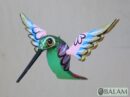 Metallic colors Hummingbird Alebrije, Hummingbird ornament, Wood copal sculpture, bird alebrije, Colibri alebrije.