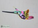 Metallic colors Hummingbird Alebrije, Hummingbird ornament, Wood copal sculpture, bird alebrije, Colibri alebrije.