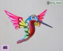 Metallic colors Hummingbird Alebrije, Hummingbird ornament, Wood copal sculpture, bird alebrije, Colibri alebrije.