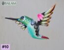 Metallic colors Hummingbird Alebrije, Hummingbird ornament, Wood copal sculpture, bird alebrije, Colibri alebrije.