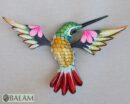 Metallic colors Hummingbird Alebrije, Hummingbird ornament, Wood copal sculpture, bird alebrije, Colibri alebrije.