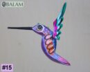 Metallic colors Hummingbird Alebrije, Hummingbird ornament, Wood copal sculpture, bird alebrije, Colibri alebrije.