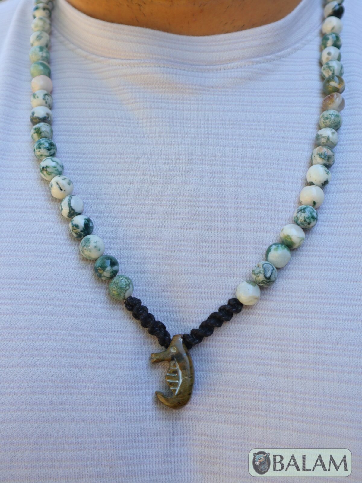 Ceremonial necklace, Serpentine necklace, seahorse necklace, mushroom necklace, Mayan warrior, serpentine necklace, long necklace Adjustable - Image 8