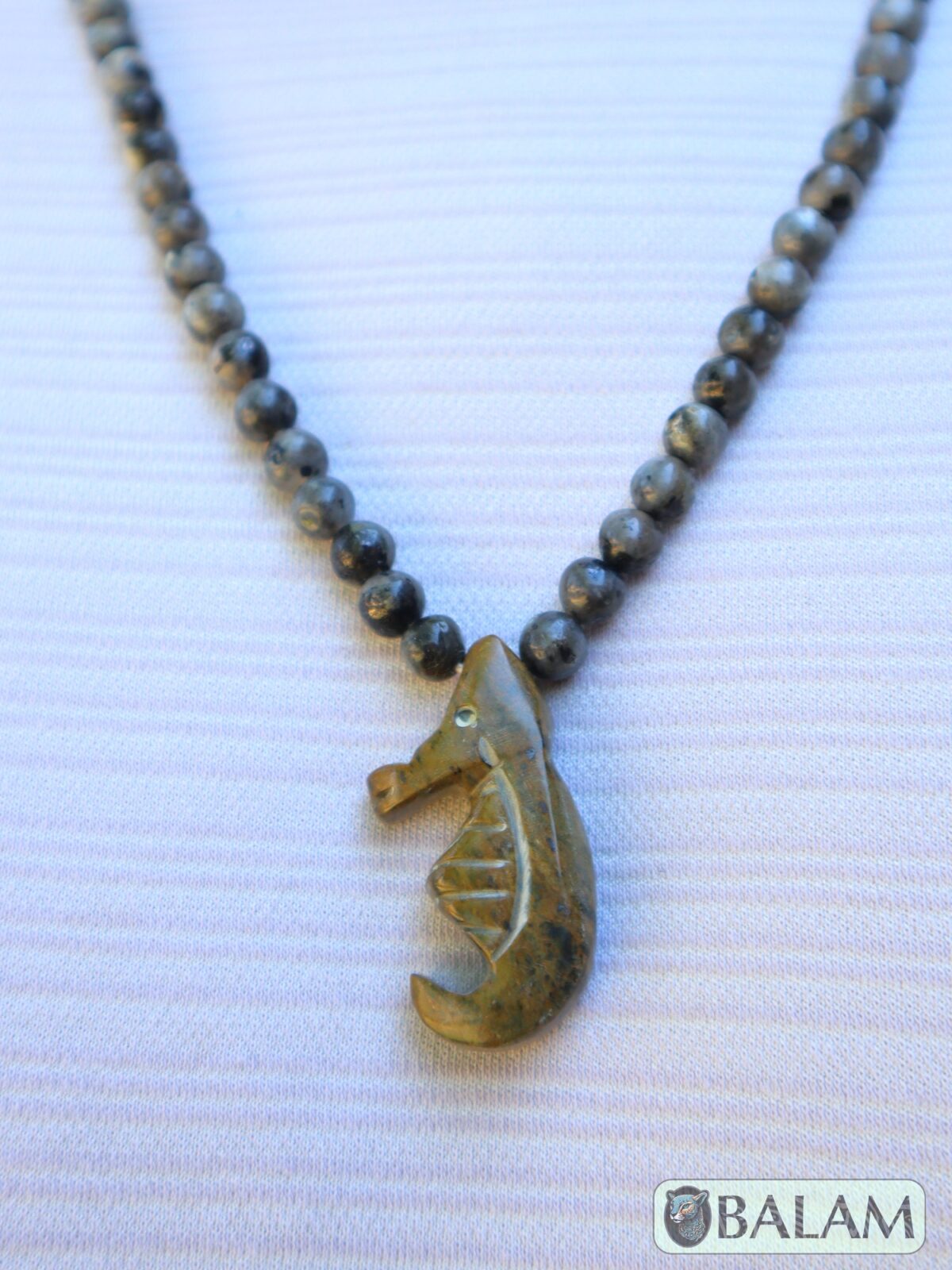 Ceremonial necklace, Serpentine necklace, seahorse necklace, mushroom necklace, Mayan warrior, serpentine necklace, long necklace Adjustable - Image 7