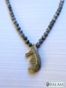 Ceremonial necklace, Serpentine necklace, seahorse necklace, mushroom necklace, Mayan warrior, serpentine necklace, long necklace Adjustable