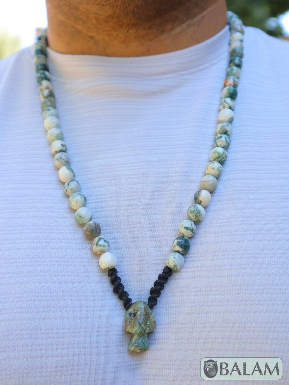 Ceremonial necklace, Serpentine necklace, seahorse necklace, mushroom necklace, Mayan warrior, serpentine necklace, long necklace Adjustable - Image 2