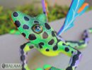 Amazing frog with butterfly wings alebrije, huge frog alebrije, frog with wings, Oaxaca alebrije art, frog w/ Metallic colors, unique frog.