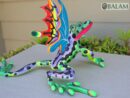 Amazing frog with butterfly wings alebrije, huge frog alebrije, frog with wings, Oaxaca alebrije art, frog w/ Metallic colors, unique frog.