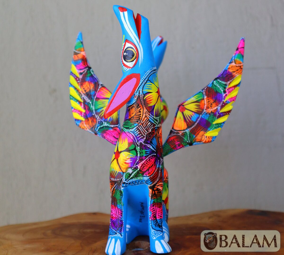 Coyote Snake alebrije, mix alebrije, Wolf snake with wings, Dreams alebrije, Amazing alebrije snake, Lobo alebrije, unique Oaxaca alebrije - Image 4