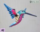 Metallic colors Hummingbird Alebrije, Hummingbird ornament, Wood copal sculpture, bird alebrije, Colibri alebrije.