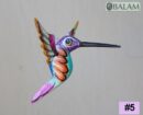 Metallic colors Hummingbird Alebrije, Hummingbird ornament, Wood copal sculpture, bird alebrije, Colibri alebrije.
