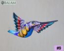 Metallic colors Hummingbird Alebrije, Hummingbird ornament, Wood copal sculpture, bird alebrije, Colibri alebrije.