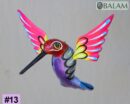 Metallic colors Hummingbird Alebrije, Hummingbird ornament, Wood copal sculpture, bird alebrije, Colibri alebrije.