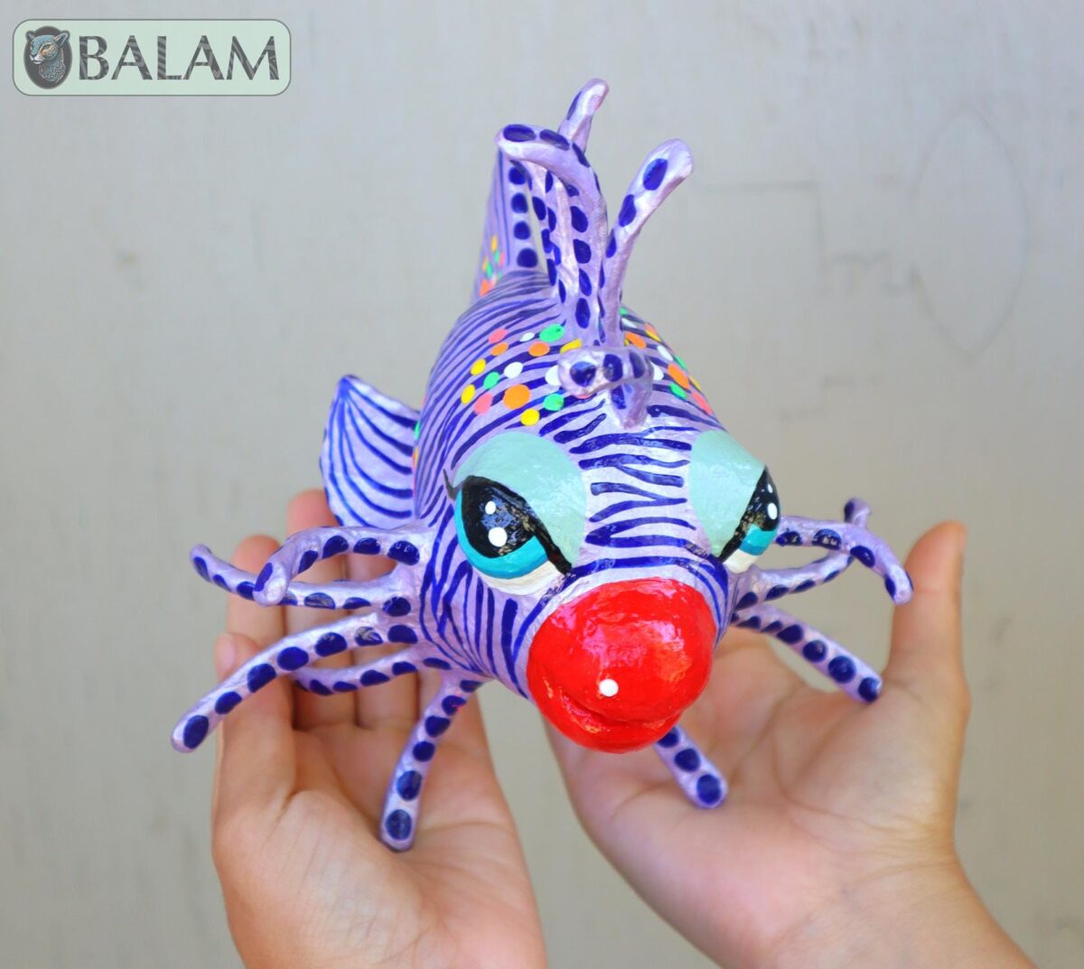 Lionfish alebrije  Paper mache, Pez Leon alebrije,  The spirits of light, Alebrije de papel Mache, Unique lionfish, supernatural creature. - Image 9