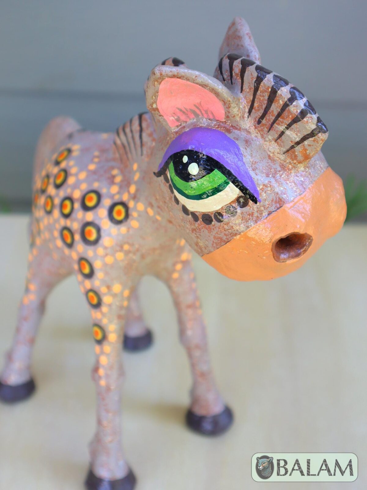 Donkey alebrije  Paper mache, The spirits of light, Alebrije Maya de papel Mache, supernatural creature Burrito alebrije, Donkey mache - Image 5