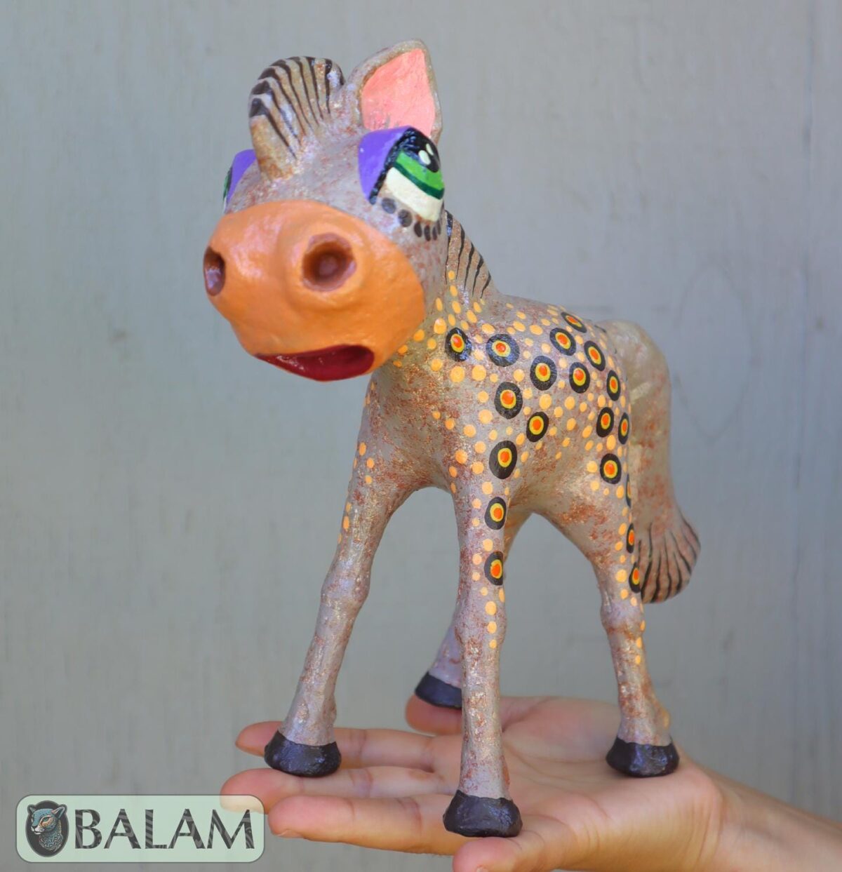 Donkey alebrije  Paper mache, The spirits of light, Alebrije Maya de papel Mache, supernatural creature Burrito alebrije, Donkey mache - Image 7